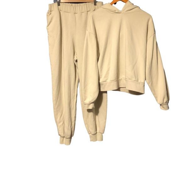 Pants & Jumpsuits Prologue Hooded Cream Sweatsuit Poshmark
